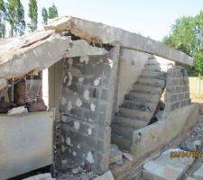 Demolition de la partie est du batiment