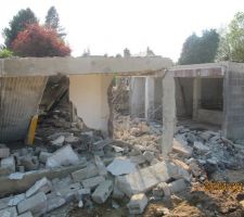 Demolition batiment d'origine coté est
vue nord-est