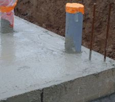 Détail dalle coulée
