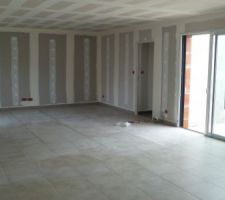 PIECE A VIVRE AVEC VUE SUR UNE BAIE VITREE