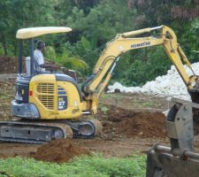 D&eacute;but des fouilles