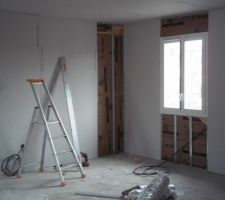 Chambre N° 3 placo en cours