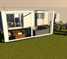 Projet veranda espace detente - spa