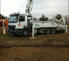 La pompe à béton en action
