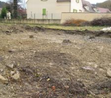 Décaissage des pieux sur notre terrain