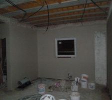 Plâtrerie: vue du salon