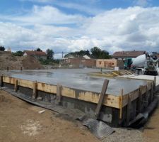 Etalage du béton terminé