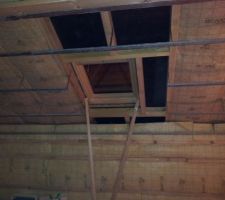 Un des 2 velux que l'on a fait rajouter pour apporter plus de lumière dans les chambres des enfants