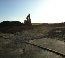 La voie d'acc&egrave;s chantier