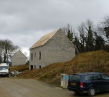 Lot 30,charpente en cours.