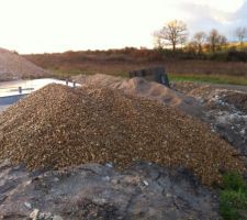 3.5m3 de gravier pour la réalisation de mon drain périphérique