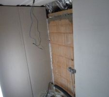 Isolation du cellier pose du placo   polystyrene 100   10