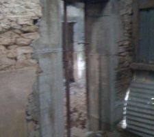 Cr&eacute;ation de l ouverture vers cellier