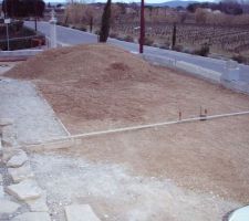 Terrassements jardin avant