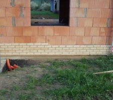 Pose du soubassement