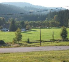 La vue sur une vall&eacute;e Vosgienne depuis l'emplacement futur de notre maison