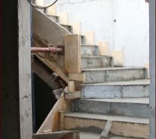 Escalier coulé