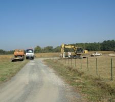 Ouverture de chantier Ami bois et fondation des plots béton.