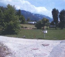 Le terrain vu du nord-ouest vers le sud-est