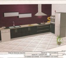 Photo de notre futur cuisine, manque juste notre plan snack au 1er plan...