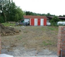 Vue sur jardin (future baie du séjour)