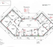 Plan d'implantation courant fort/faible