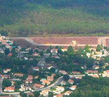 Vu de tout notre lotissement (23 lots)
Notre terrain est sur la partie droite en bas