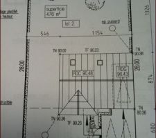 Implantation de la maison sur le terrain
