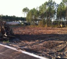 Le terrain vient d'&ecirc;tre d&eacute;bois&eacute;