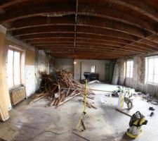 Vu de la porte d'entrée principale