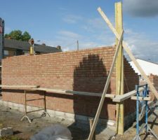 &eacute;levation mur c&ocirc;t&eacute; droit (c&ocirc;t&eacute; ouest)