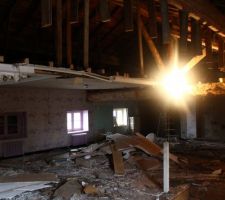 étage futur chambres, SDB, buanderie