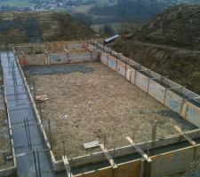 Fondations coulées lundi matin