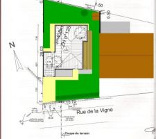 L'implantation g&eacute;n&eacute;rale maison sur terrain