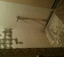 Futur en placement de la douche italienne