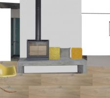 Simulation peinture couleur gris clair