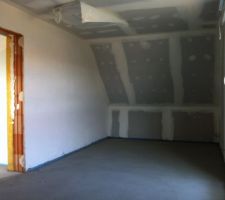 La chambre parentale après coulage du ravoirage