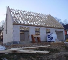 Elevations des murs termine avec charpente