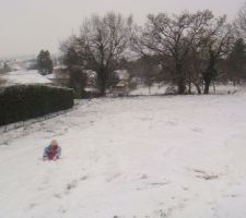 Notre terrain sous la neige!