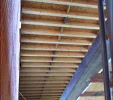 Vue sous toit terrasse