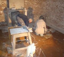 Mon beau père à gauche et ma femme à droite