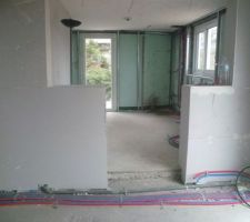 Vue de la futur cuisine