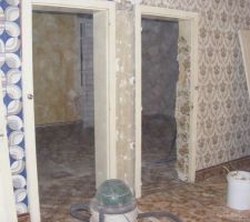 Abatage cloison entre les 2 chambre