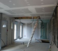 Enduits de la maison - vue du rez de chaussée