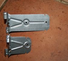 Les 2 pattes Etanco , on voit bien la difference de taille.