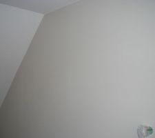 2eme couche terminée du couloir, espace multimédia: la couleur calcaire ne rend pas bien sur photo :(