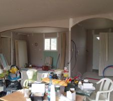 Les 2 arcades en placo