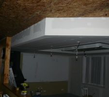 Début des joints de plâtres