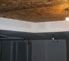 Début des joints de plâtres