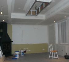 Début des joints de plâtres